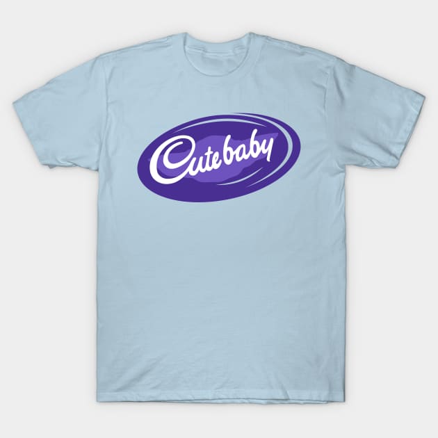 Cute Baby Sci-fi Cute Alien Chocolate Logo Parody T-Shirt by Keira's Art